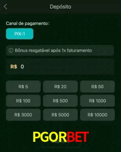 deposits PGORBET